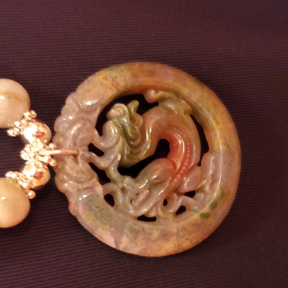 Jade necklace no877 - Picture 3 of 8